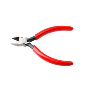 Pinza para electronica con mango rubber grip corte diagonal de 5" Urrea