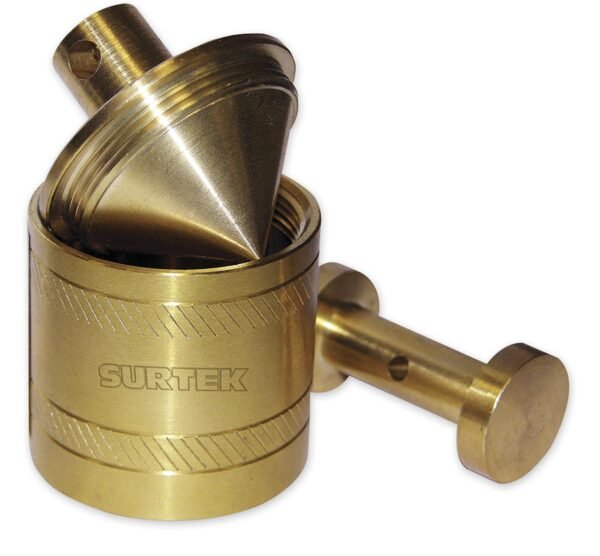 Plomada de laton tipo barril 580 g Surtek