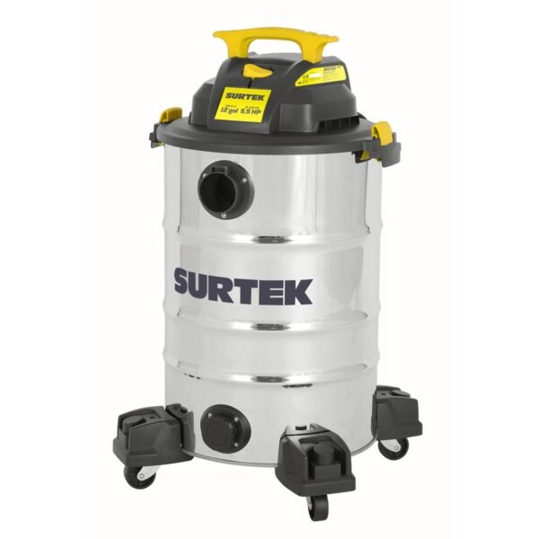 Aspiradora de acero inoxidable 12 galones, 5.5 HP