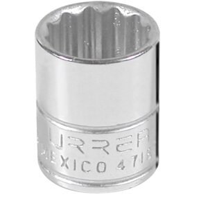 Dado cuadro de 1/4", 12 puntas, en pulgadas, 9/16" Urrea