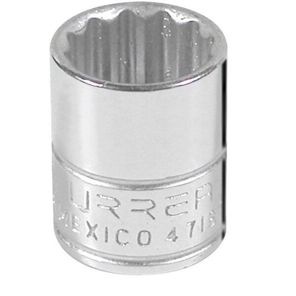 Dado cuadro de 1/4", 12 puntas, en pulgadas, 9/16" Urrea