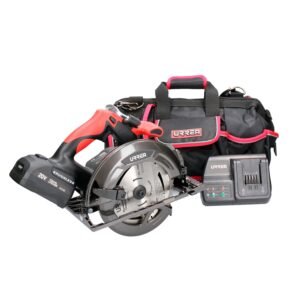 Juego de sierra circular a bateria Li-ion 20 V, 4 piezas en maleta Urrea