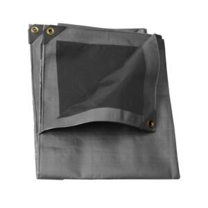 Lona de polietileno para uso rudo color gris, 6 x 12 m Urrea