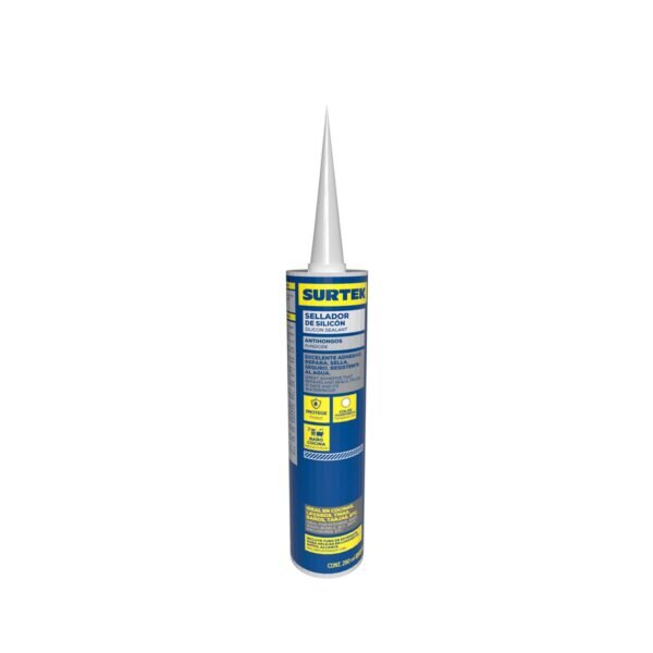 Silicon para baño y cocina color transparente, 280 ml Surtek