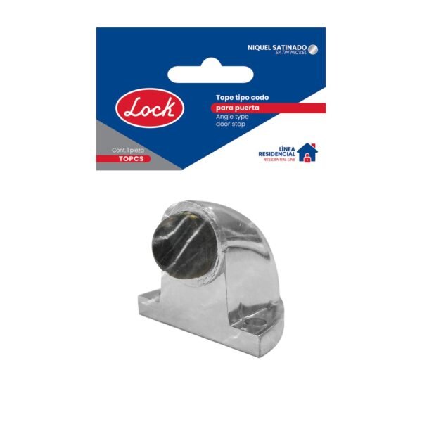 68811362 Tope tipo codo para puerta niquel satinado Lock