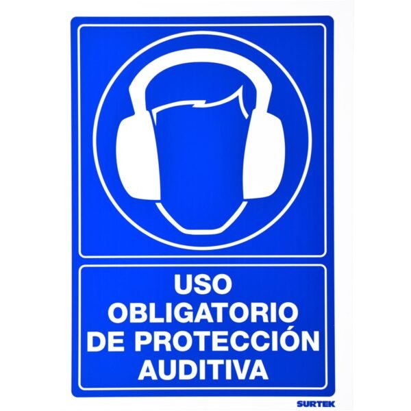 Señal "Uso obligatorio de proteccion auditiva" Surtek