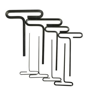 Juego de llaves hexagonales cortas tipo "T", metricas, 8 piezas en blister Urrea