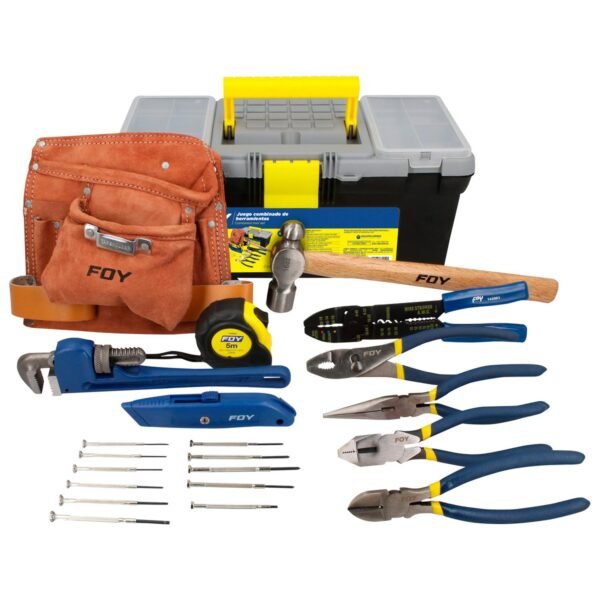Juego combinado de herramienta 26 piezas, con caja plastica Foy