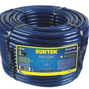 68809407 Manguera para jardin tejido spider en rollo 1", 50 m Surtek
