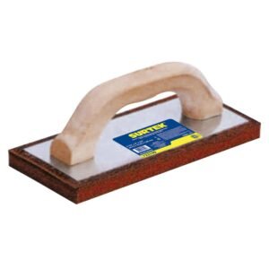 Flota de esponja acabado aspero con mango de madera 9-1/2" x 4" x 3/4" Surtek