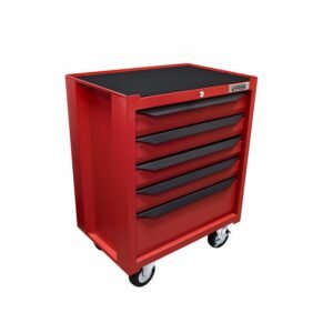 68811415 Gabinete movil con 5 gavetas color rojo y negro 27" serie IN Urrea