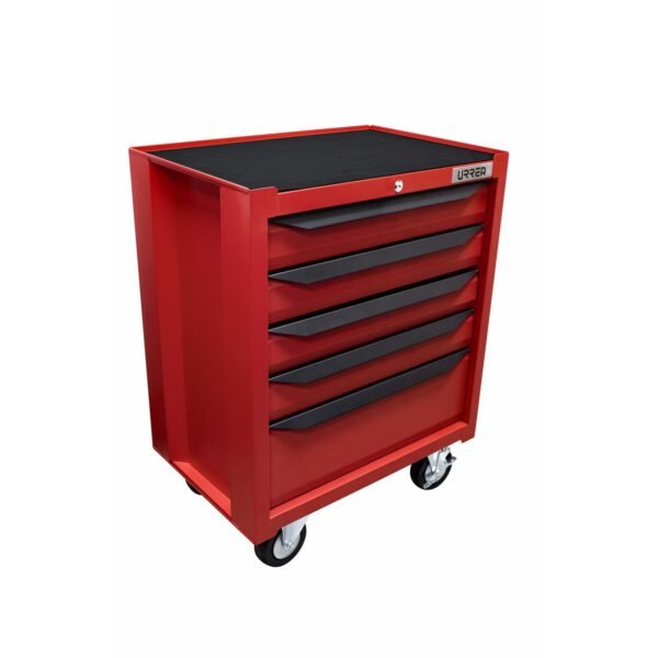 68811415 Gabinete movil con 5 gavetas color rojo y negro 27" serie IN Urrea