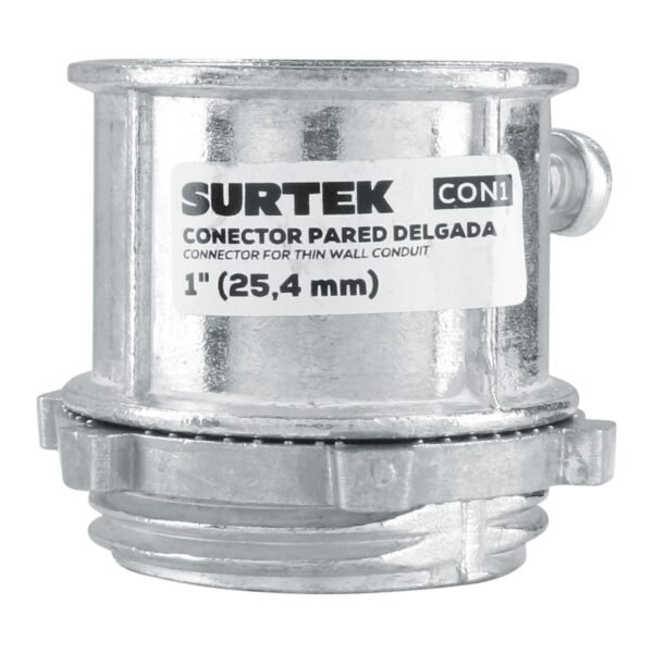 Conector para tubo conduit pared delgada 1" Surtek