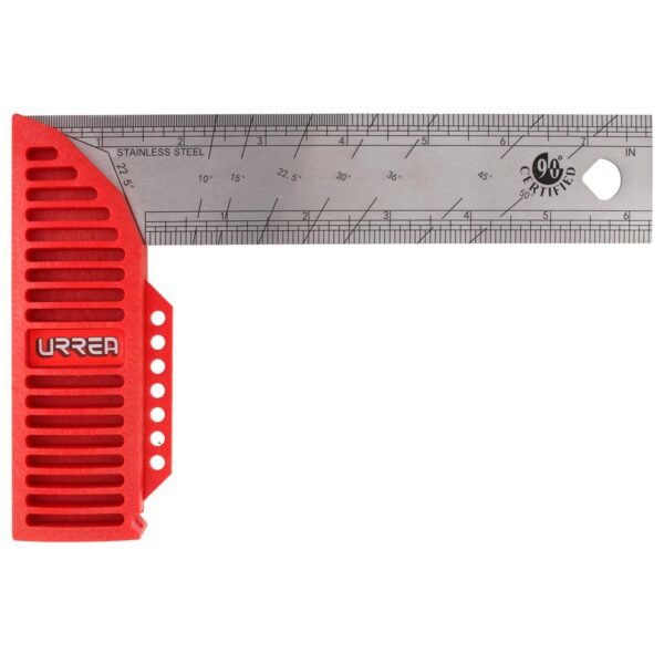 Escuadra de carpintero con mango plastico 8" Urrea