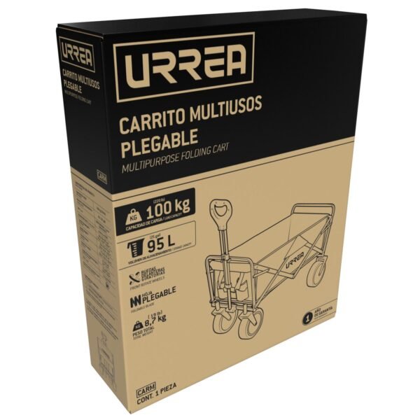 68797233 Carrito plegable multiusos color negro Urrea