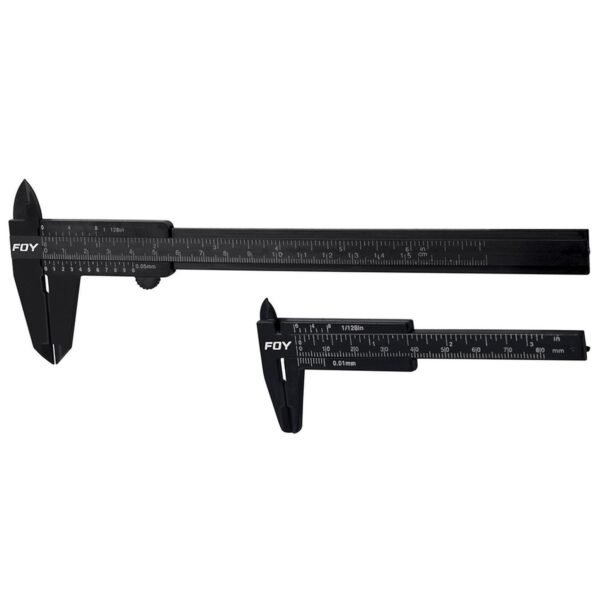 68804337 Juego de calibradores pie de rey vernier plasticos 3" y 6" Foy