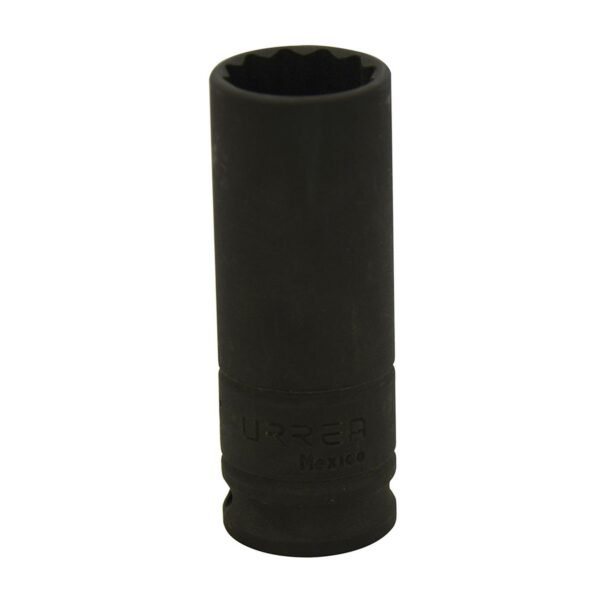 Dado de impacto largo cuadro de 3/8", 12 puntas, en pulgadas, 1/2" Urrea