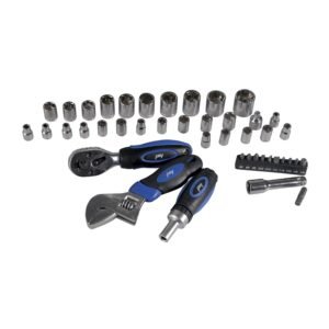 Juego combinado de herramienta 45 piezas, con estuche plastico Foy