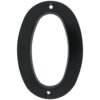 Numero 0 slim 4" negro Lock