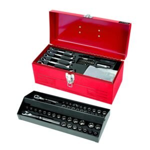 Juego combinado de herramienta 130 piezas, con caja metalica Urrea