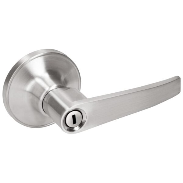 68803476 Manija tubular recta funcion baño, niquel satinado, llave estandar, blister Lock