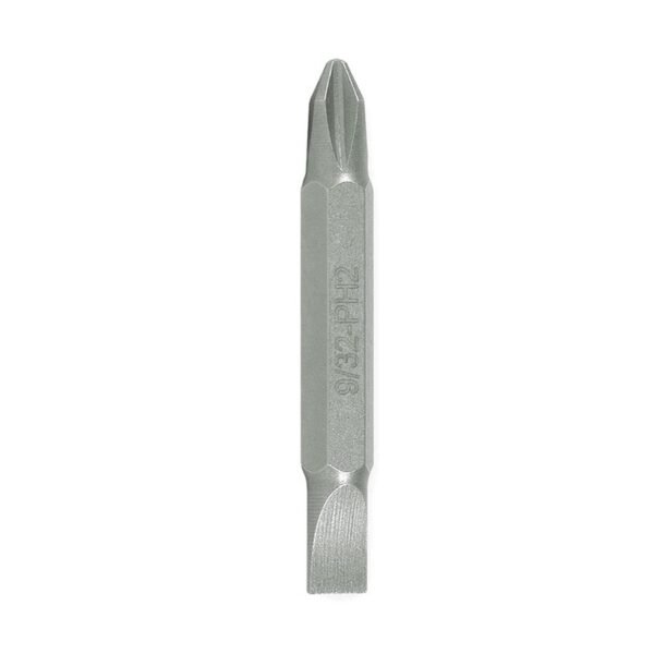 68809880 Punta doble Phillips #2 y plana 9/32" para destornillador hexagono de 1/4", 2" 5 piezas Surtek