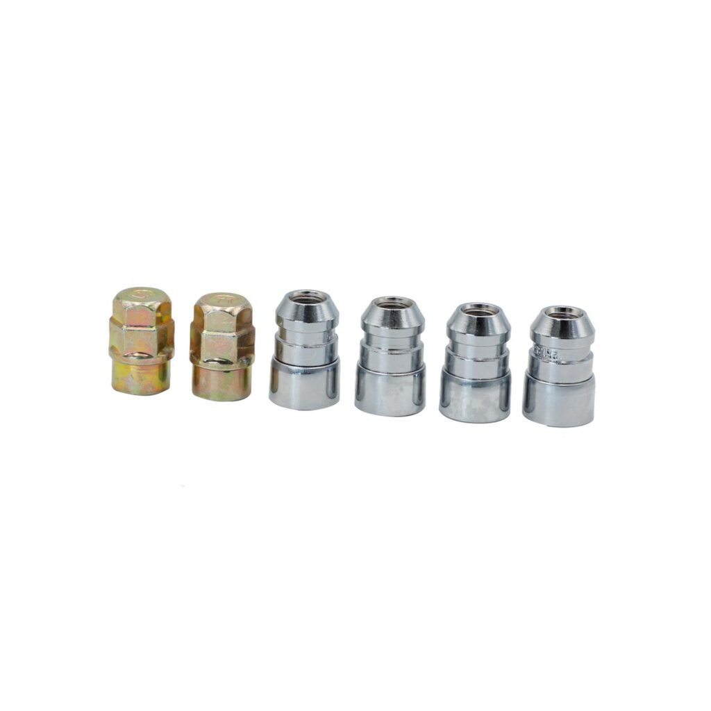 Juego de tuercas de seguridad para rin, 6 piezas, 12mm x 1.25" Surtek