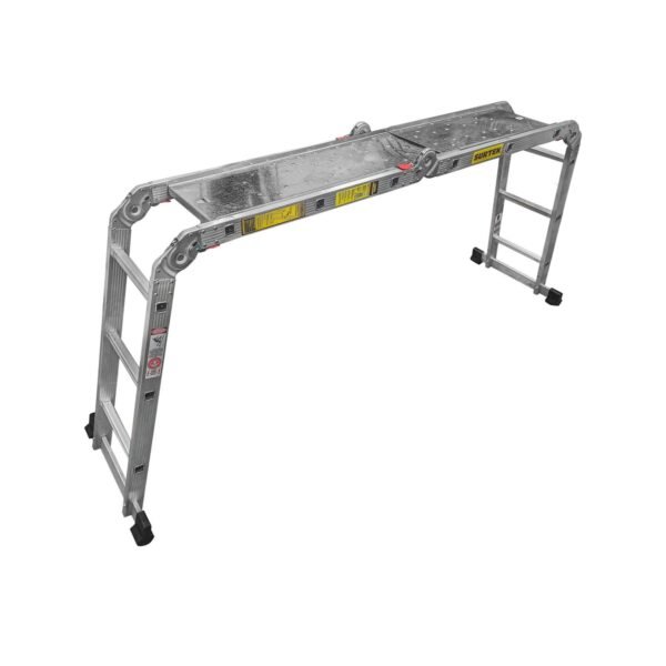 Escalera multiposiciones tipo III de aluminio con 12 peldaños Surtek