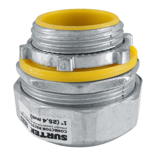 Conector recto para tubo liquid tight 1" Surtek