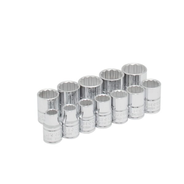 Juego de dados cuadro de 3/8", 12 puntas, metricos, 12 piezas Urrea