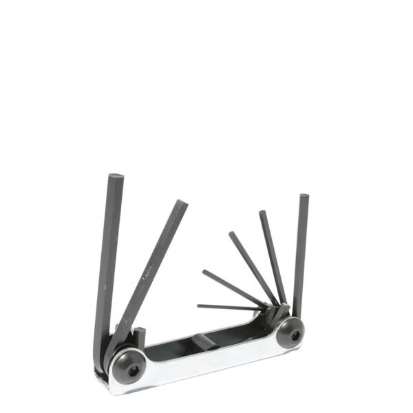 Juego de llaves hexagonales tipo navaja metricas 1.5 a 6 mm estuche metalico, 7 pz Urrea