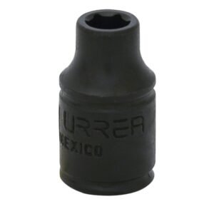 Dado de impacto cuadro de 1/4", 6 puntas, metrico, 8 mm Urrea