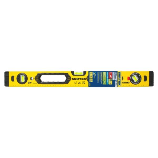 Nivel magnetico anti-impacto de aluminio 24" Surtek