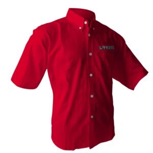 Camisa de manga corta para caballero color rojo talla XL Urrea