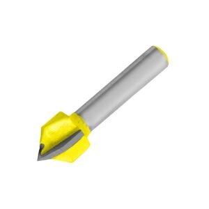 Broca para router de acero corte en "V" 3/8" zanco de 1/4" Surtek