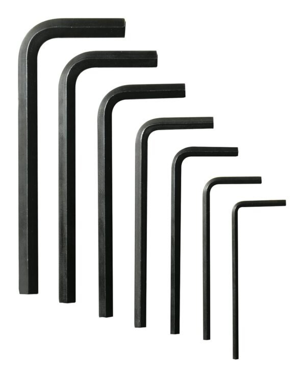 Juego de llaves hexagonales tipo "L", metricas, 7 piezas Urrea