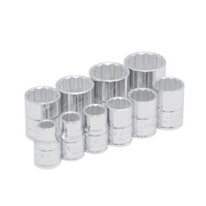 68811603 Juego de dados cuadro de 3/8", 12 puntas, en pulgadas, 10 piezas Urrea