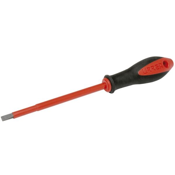 68811089 Destornillador con mango bimaterial 1000 V, punta plana 1/4" x 5-7/8" Urrea
