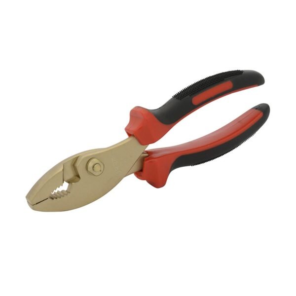 Pinza de bronce-aluminio antichispa con mango bimaterial de 8", para mecanico Urrea