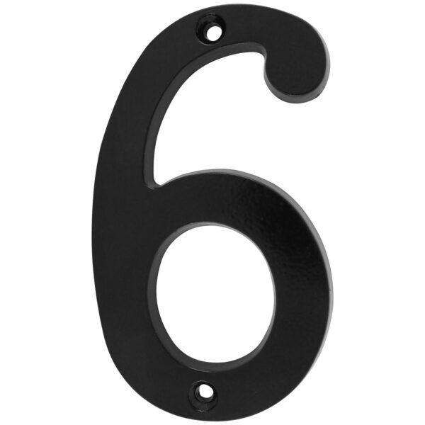 Numero 6 slim 4" negro Lock