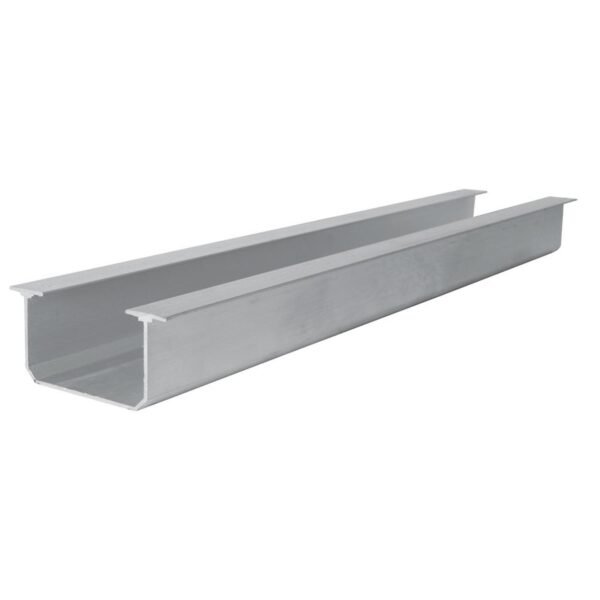 Riel tipo TT para closet 2 m, de aluminio Lock