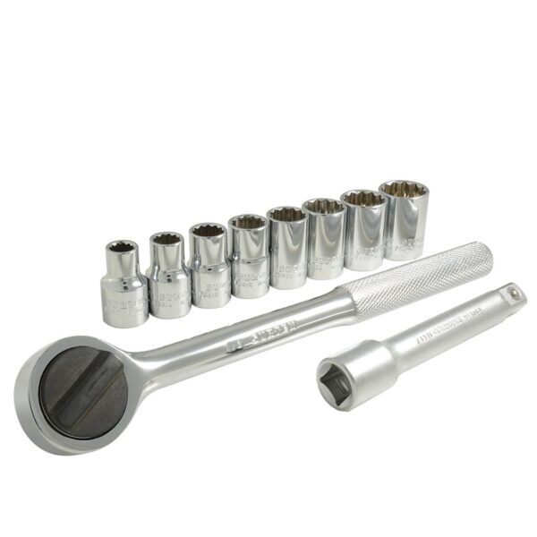 Juego de dados y accesorios cuadro de 1/2" en pulgadas, 10 piezas Surtek