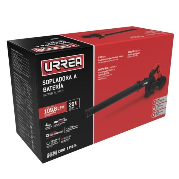 Sopladora a bateria Litio-ion 20 V Urrea