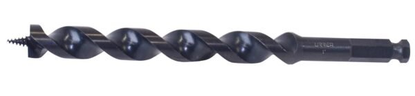 Broca para madera de acero al carbono tipo gusano 1-1/8" zanco de 1/2" Urrea