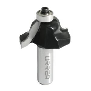 Broca para router de acero romana con balero 1-5/8" zanco de 1/4" Urrea