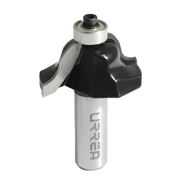 Broca para router de acero romana con balero 1-5/8" zanco de 1/4" Urrea