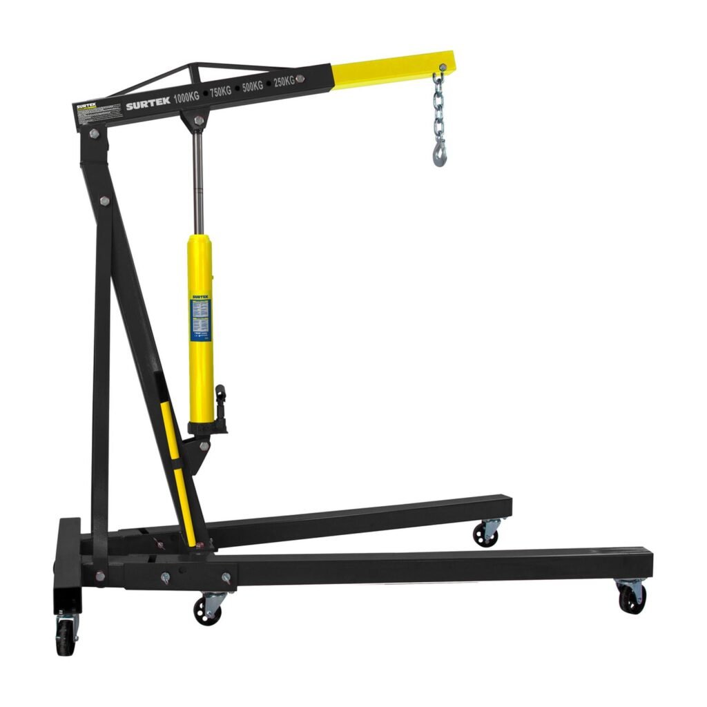 Pluma hidraulica plegable con posicion de levantamiento adaptable, 1 ton Surtek