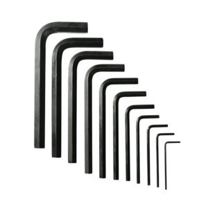 Juego de llaves hexagonales tipo "L", metricas, 11 piezas en blister Urrea