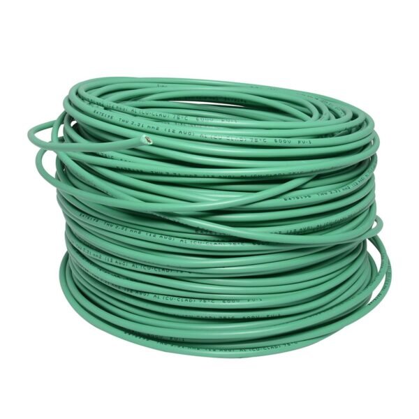Cable electrico THW calibre 12, 100 m color verde Surtek