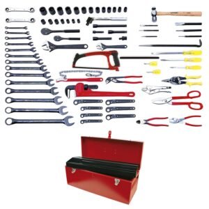 68800377 Juego industrial para mantenimiento de ferrocarril en pulgadas, 78 piezas con caja D7 Urrea